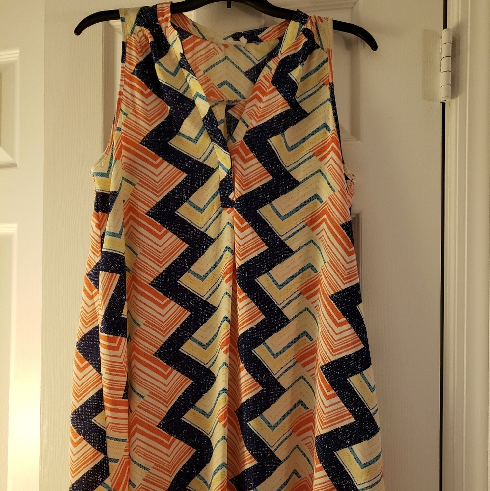 Lush Zig-Zag Dress